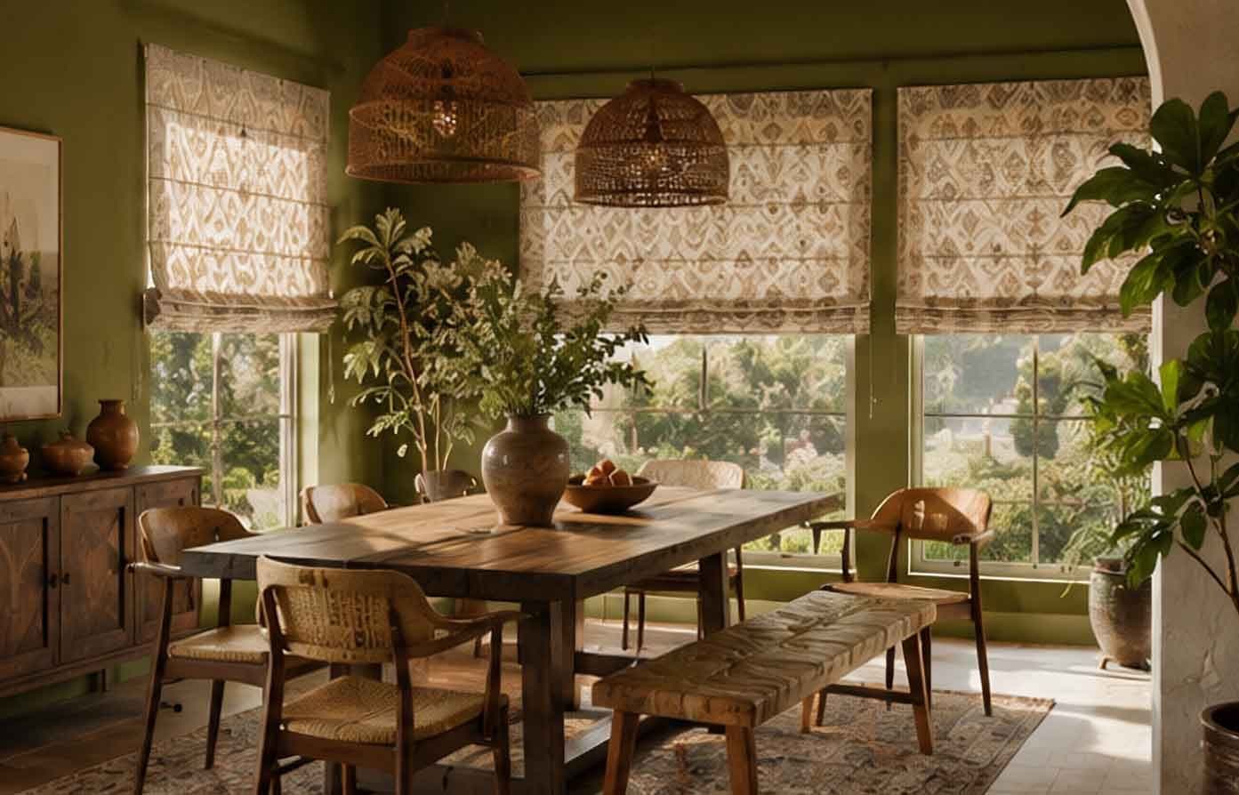 Dining Rooms window treatment