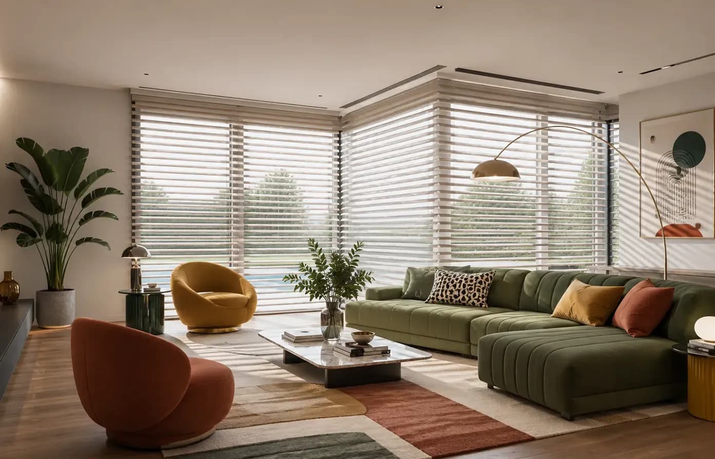 Family Rooms window treatment