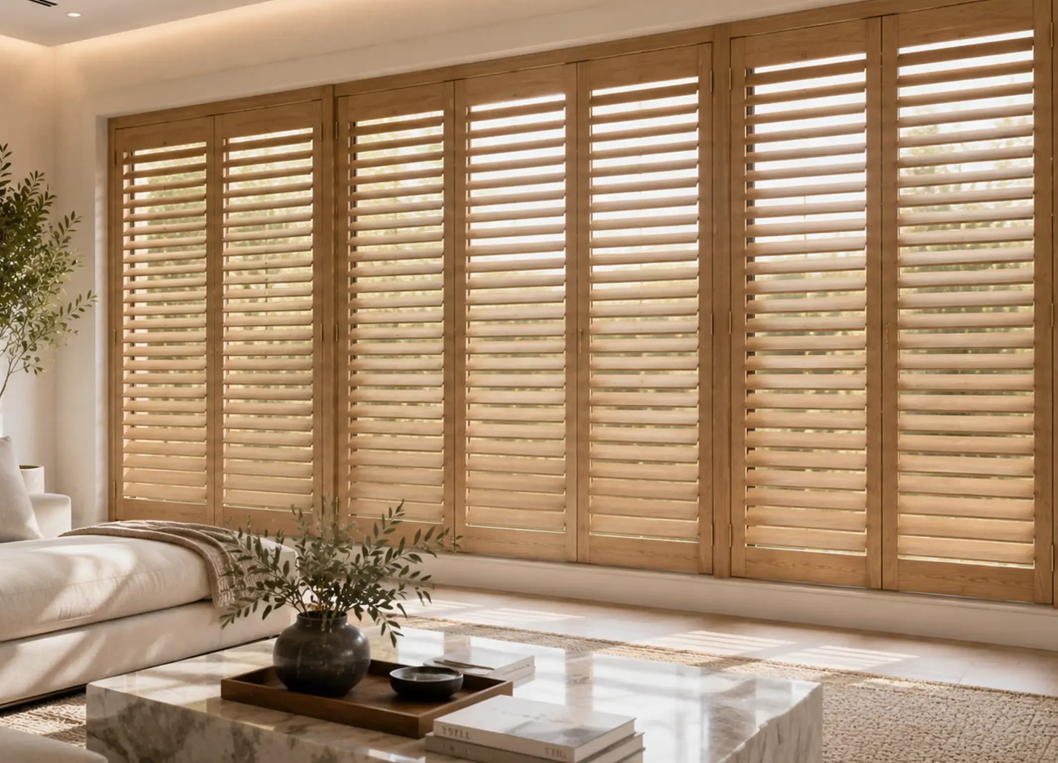 Hidden Tilt Plantation Shutters setup