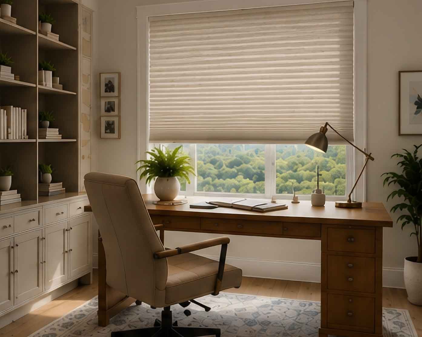 Home Offices window treatment
