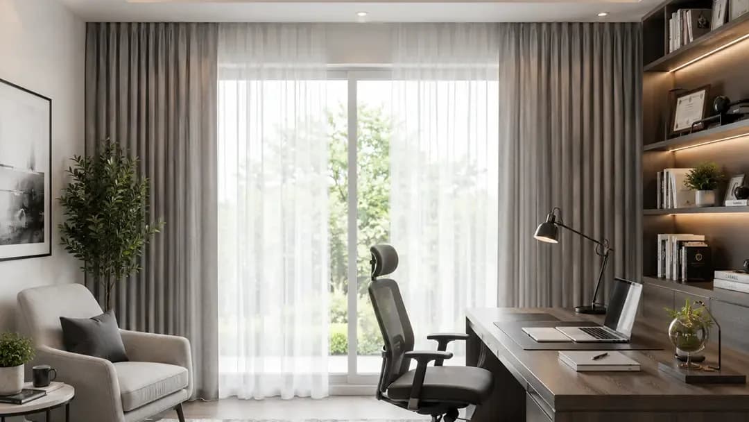 Home Offices window treatment