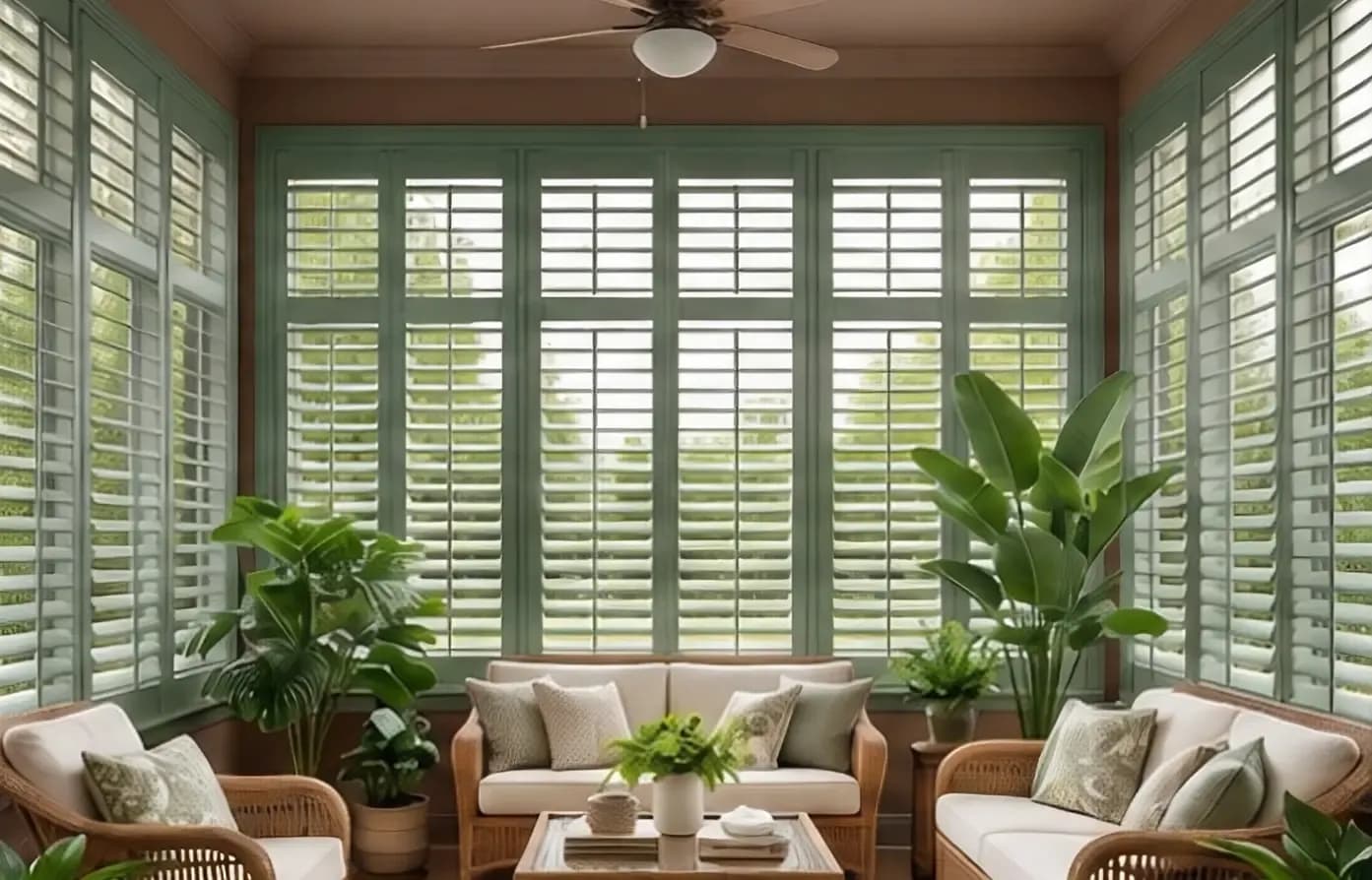 Sunrooms window treatment