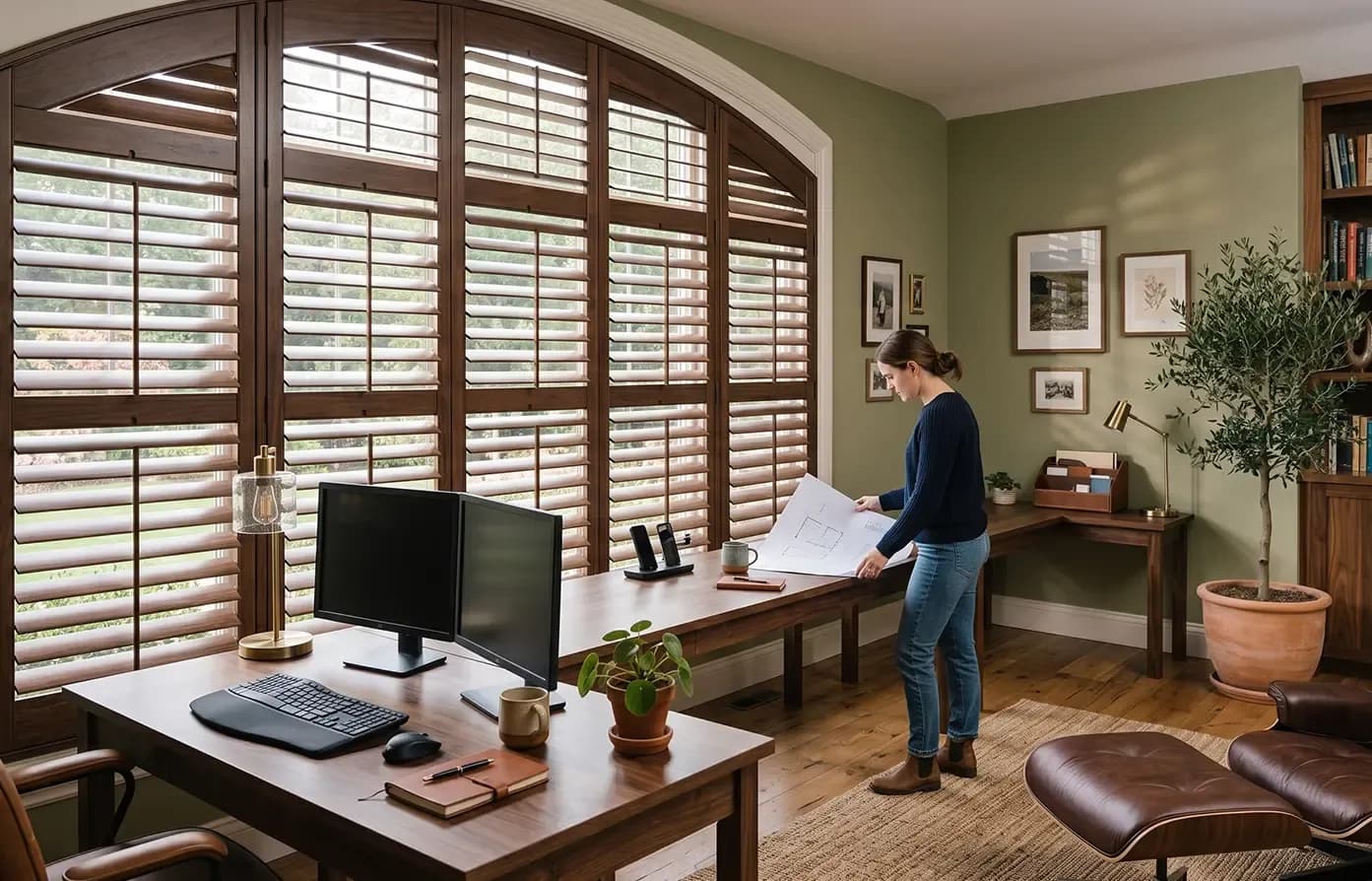 Home Offices window treatment