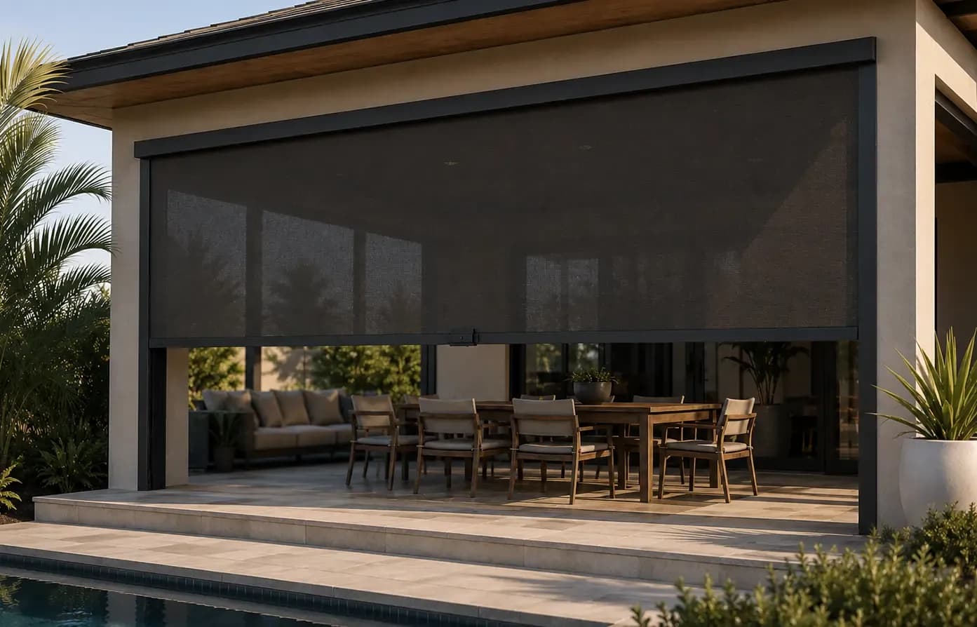 Patios window treatment