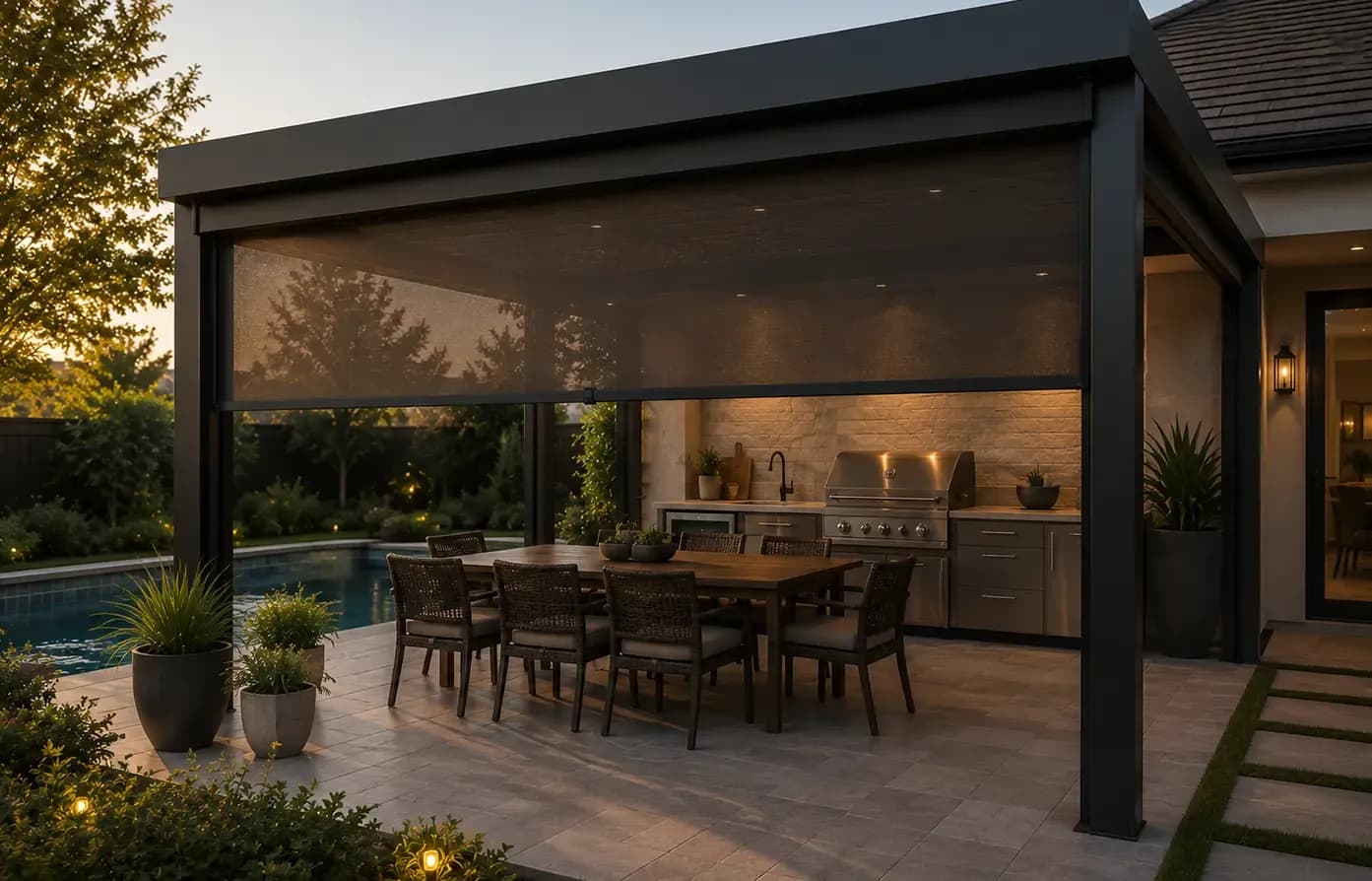 Pergolas window treatment