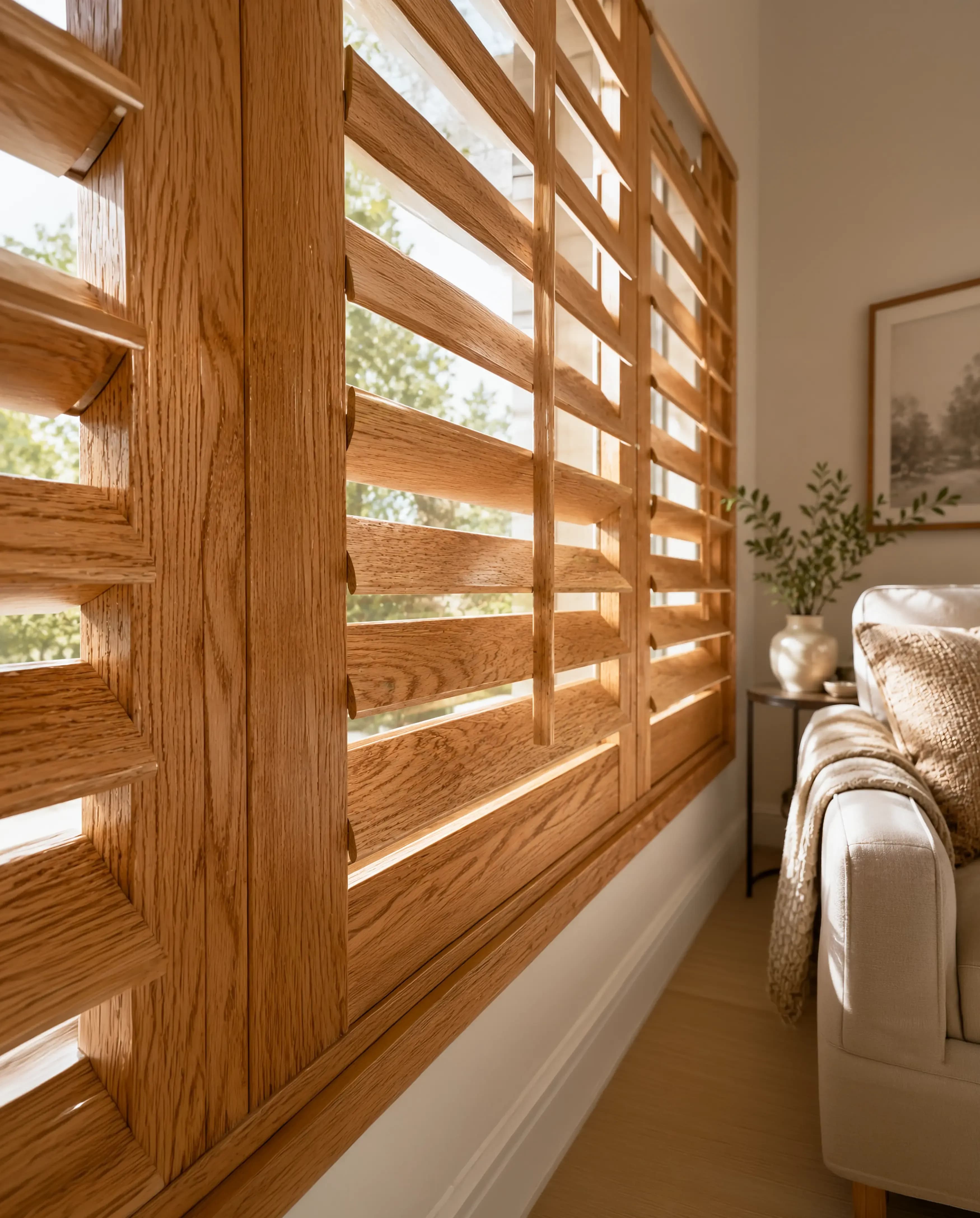 Natural Woodgrain shade mode demonstration