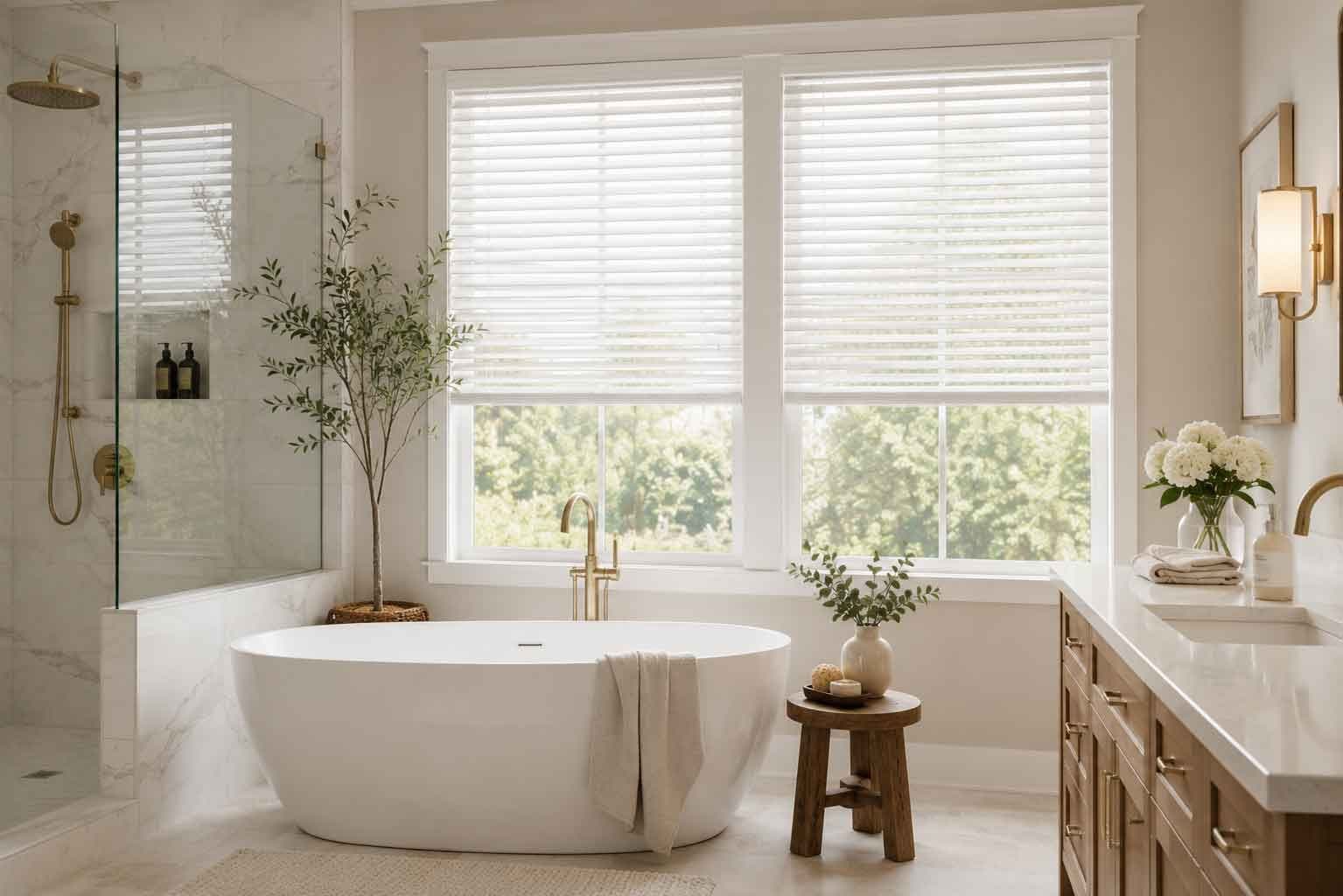 Bathrooms window treatment