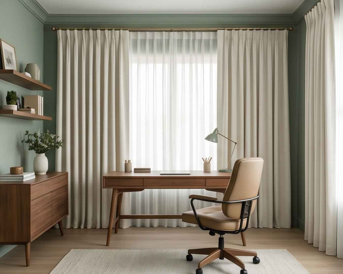 Home Offices window treatment